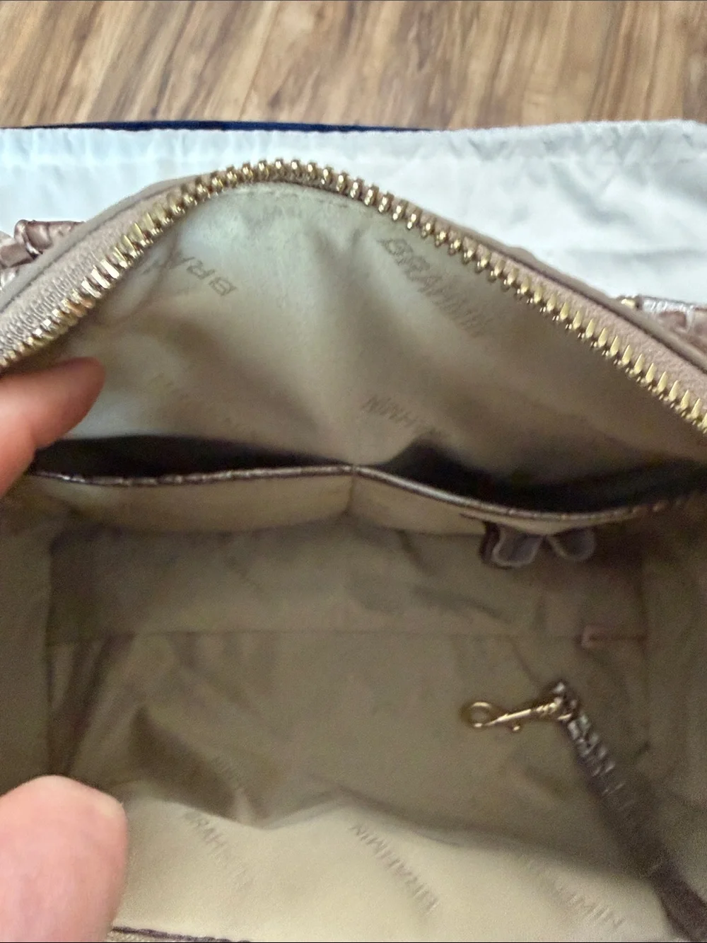 Brahmin Stacy in Silver Lining